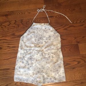 Black and white romper